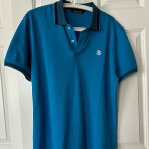 Roberto Cavalli Blue Polo Shirt